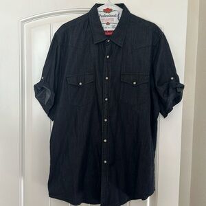 Topman UK Brand button up short sleeve shirt